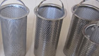 Perforated Metal and Woven Wire Cloth Filter Basket